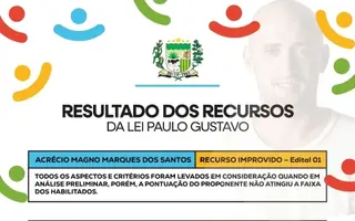 Lei Paulo Gustavo - confira o resultado dos recursos enviados e o cronograma atualizado