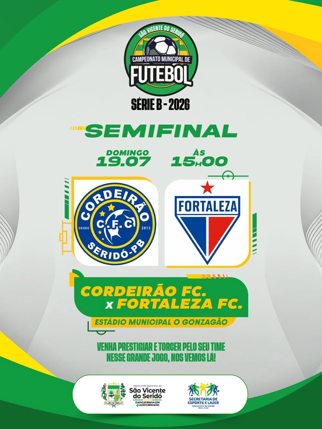 Vamos para a segunda semifinal da nossa série b 💥⚽️