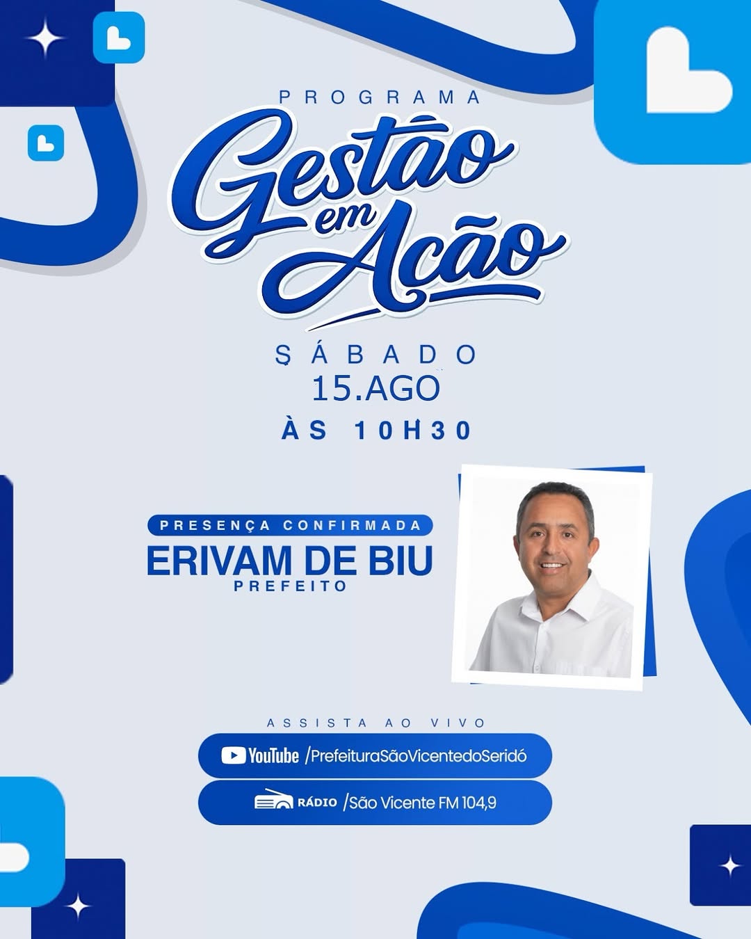 Prefeitura realiza Ação de Gestão neste sábado (15)