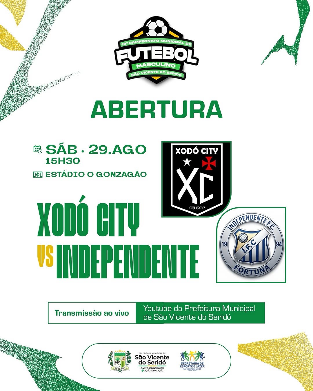 Campeonato Municipal de Futebol Série A 2026 começa neste sábado