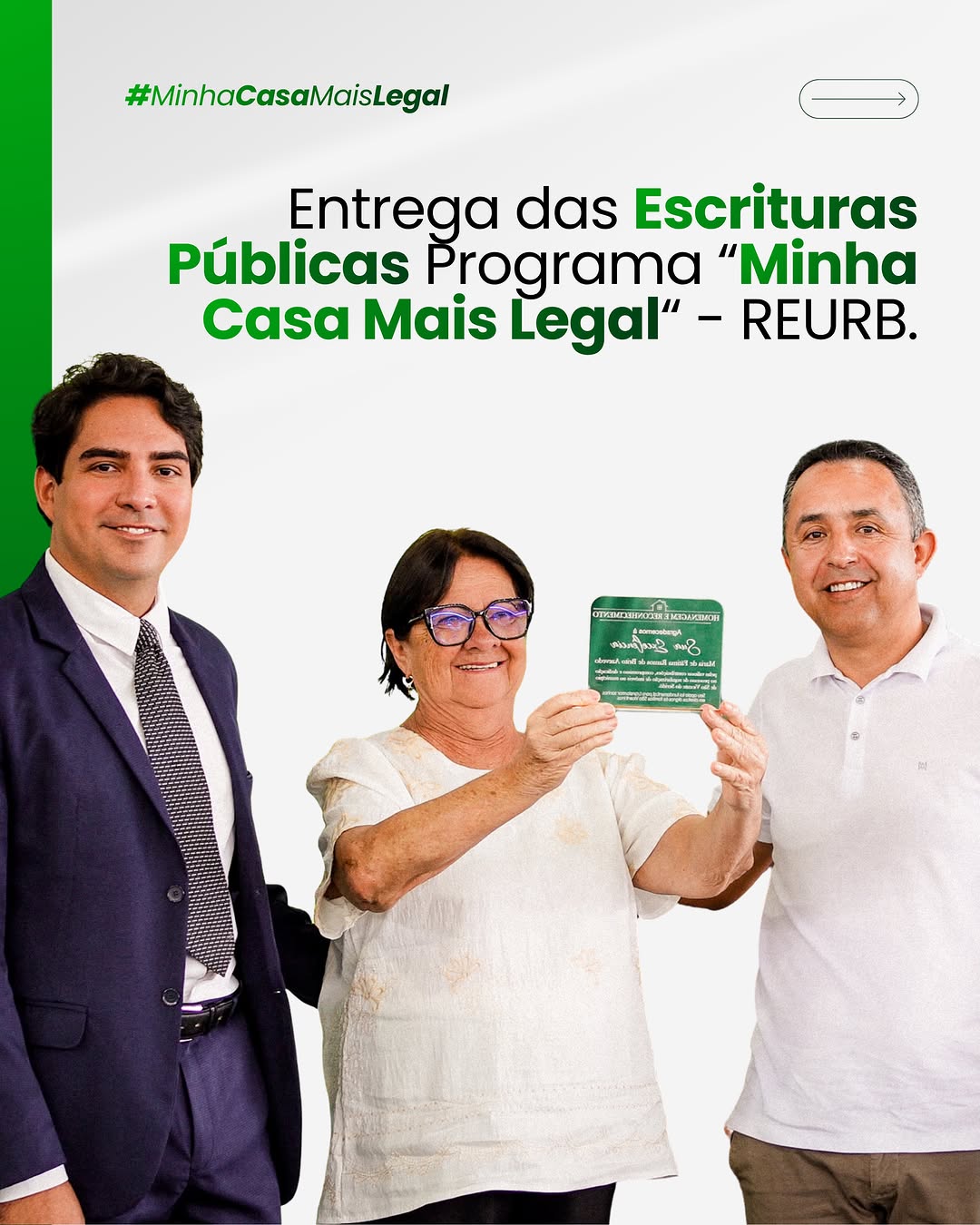 São Vicente do Seridó entrega 50 escrituras do programa Minha Casa Mais Legal
