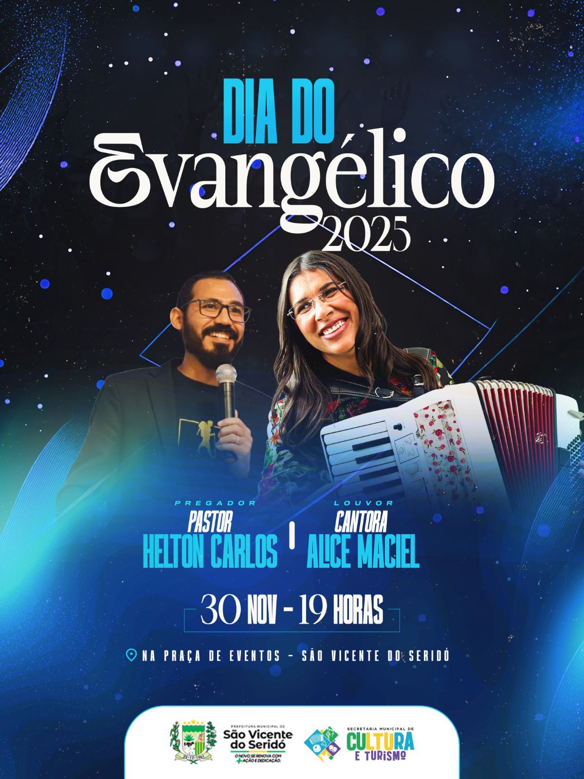 Gestão municipal anuncia o Dia do Evangélico 2025