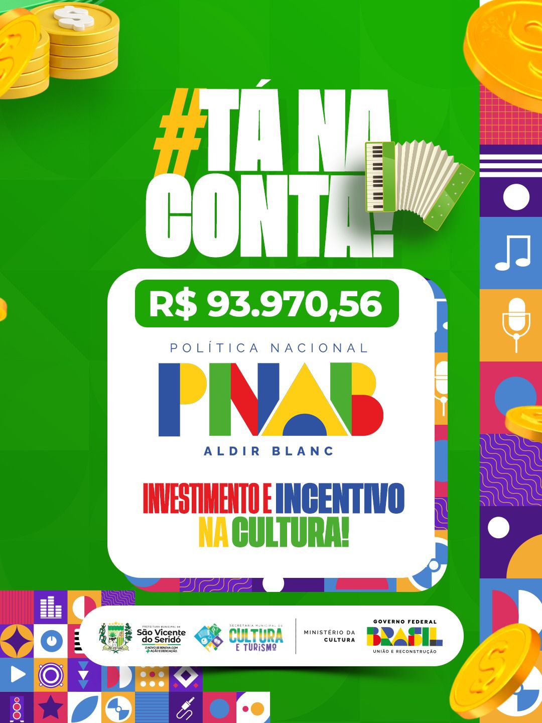 🎭Política Nacional Aldir Blanc - Tá na Conta 🤑✅